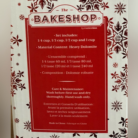 Super Cute Bakeshop Standing Snowman Measuring Cups - NEW - Picture 6 of 6